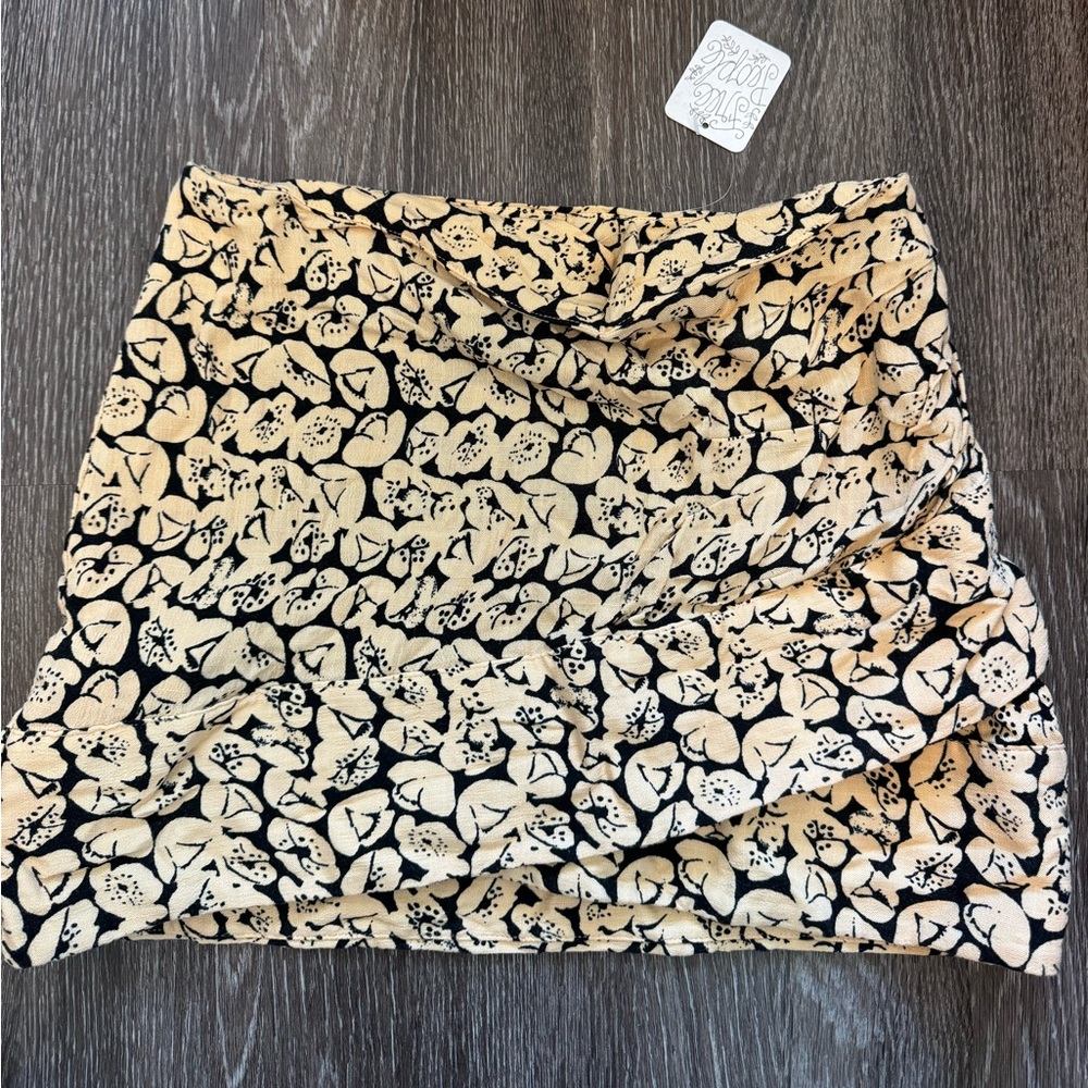 Free People Floral Mini Skirt